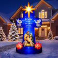 7 ft Inflatable Nativity Scene, Christmas outdoor decoration
