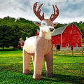 8 ft Inflatable Reindeer Farm Scene, Christmas outdoor decoration