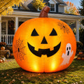 6 ft Inflatable Jack-o'-Lantern with LED Lights, Halloween outdoor decoration